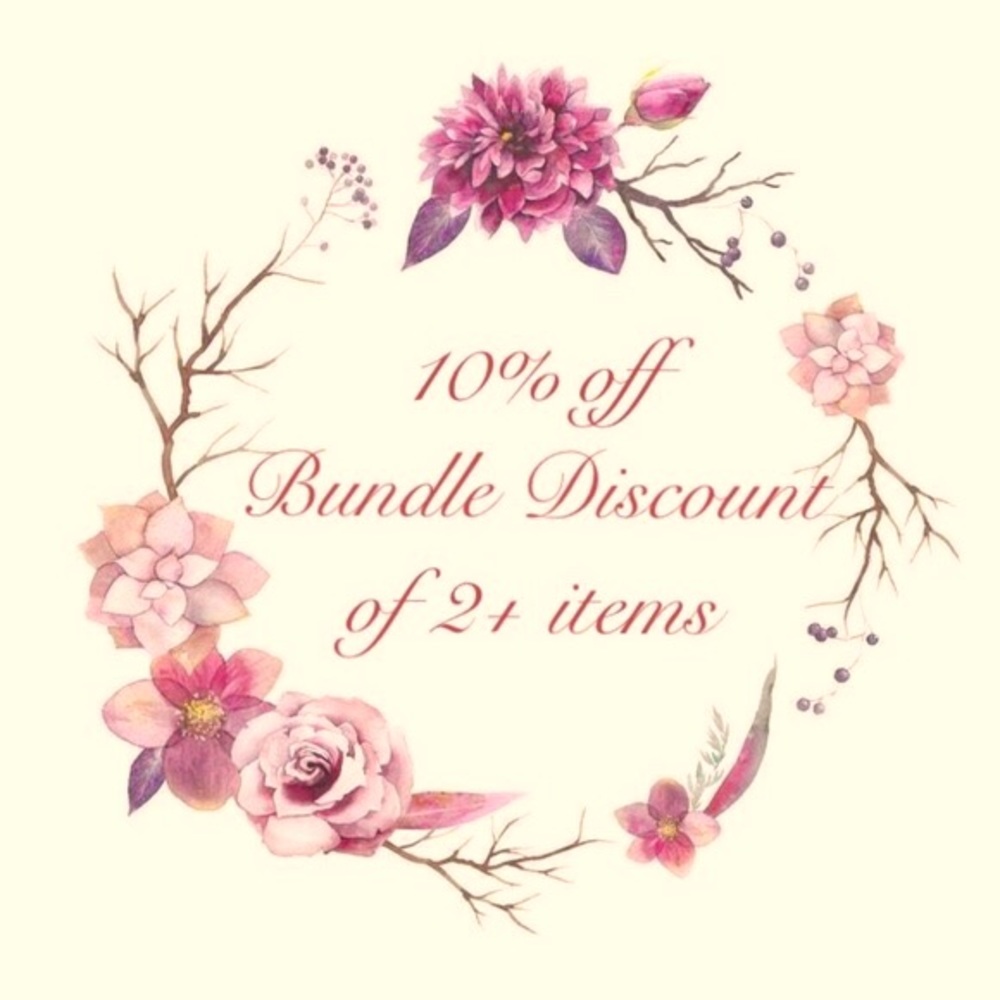 🎉 Bundle of 2 or more items receives 10% discount